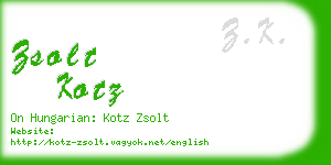 zsolt kotz business card